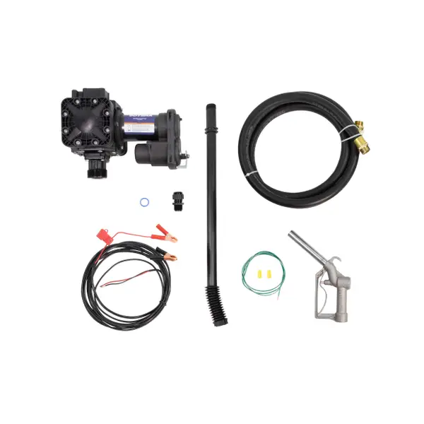 12V DC Chemical Transfer Pump for Oils and Petrochemicals, Bung Mount Package