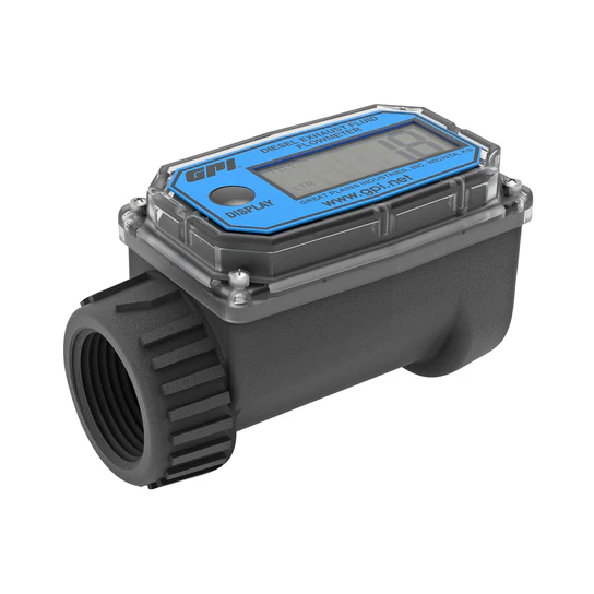 1 in. ISO Inlet/Outlet FxF, Nylon Turbine, 10-100 L/min