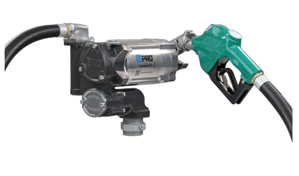 20 GPM, 1 in. Inlet/Outlet, With Automatic Diesel Nozzle and Dispensing Hose, Cold Weather Model