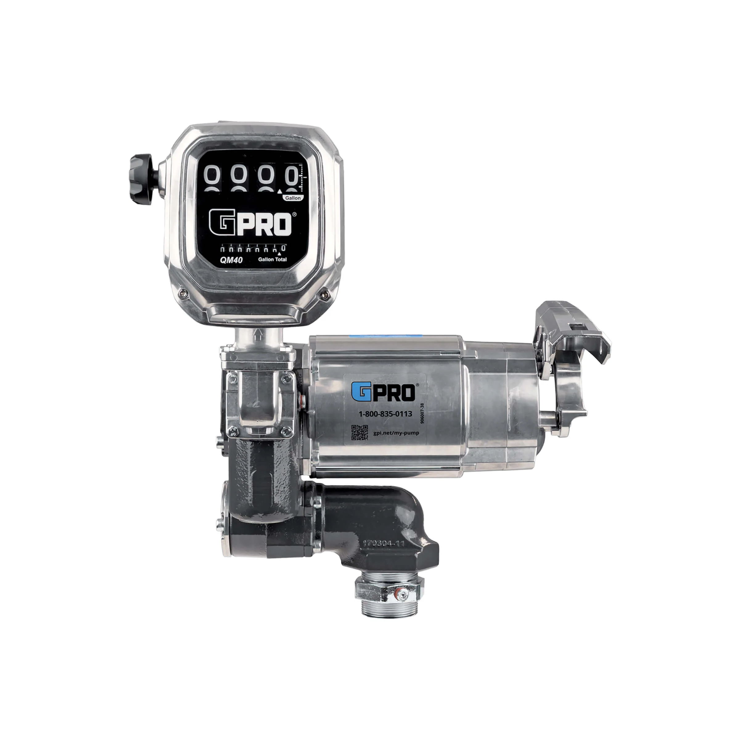 Model: V35-115PO+QM40-G8N, GPRO 120V Fuel Transfer Pump with QM Meter