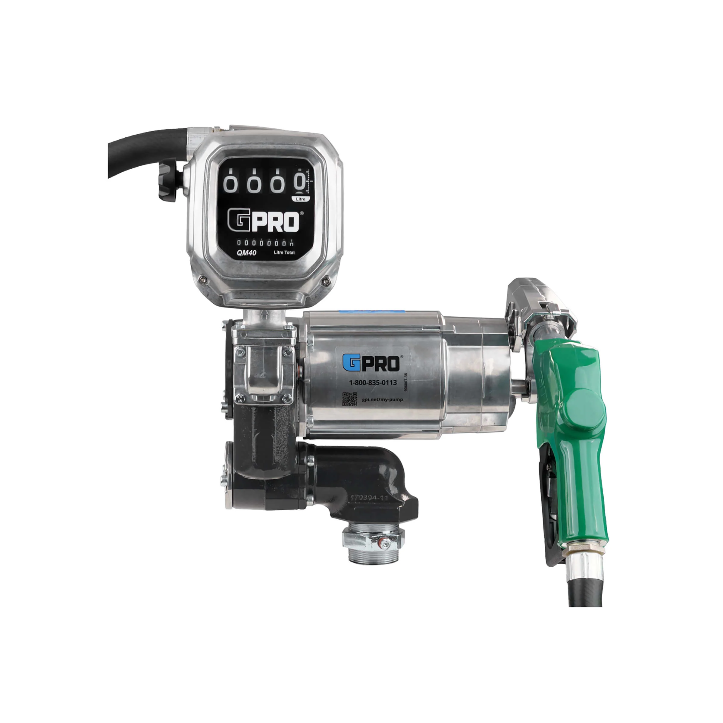 Model: V35-115AD+QM40-L8N, GPRO 120V Fuel Transfer Pump with QM Meter