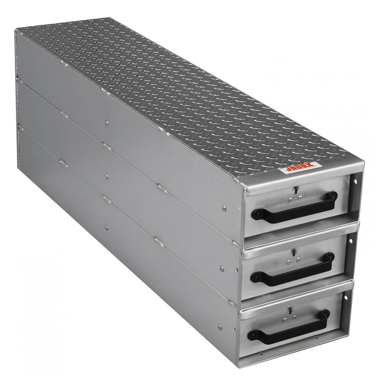JOBOX - 1408980 - Long Stacked Heavy-Duty Aluminum Drawer Storage