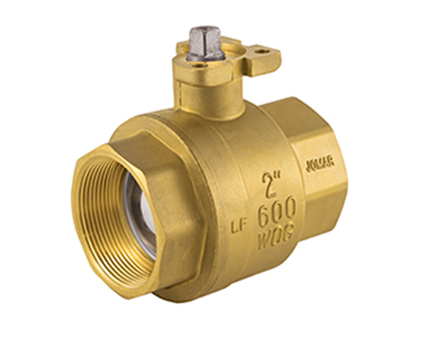 1 - 2 in. Brass, 2 Piece, Full Port, Threaded Connection, 600 WOG, ISO Mounting Pad, Stainless Steel Ball and Stem