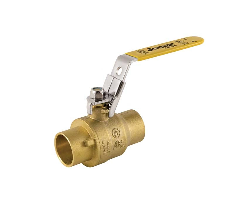 1-1/4 - 4 in. Full Port, 2 Piece, Solder Connection, 600 WOG, with Latch Lock Handle