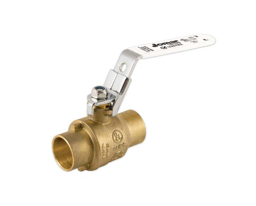 1-1/4 - 4 in. Full Port, 2 Piece, Solder Connection, 600 WOG, Stainless Steel Ball and Stem with Latch Lock Handle