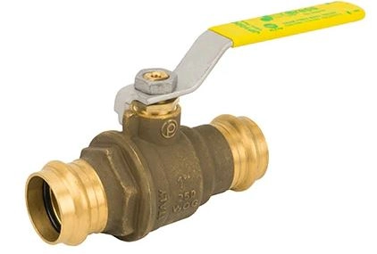 1/2 - 2 in. Full Port, 2 Piece, Press Connection, Dezincification Resistant Brass, Insulated Handle, 250 WOG