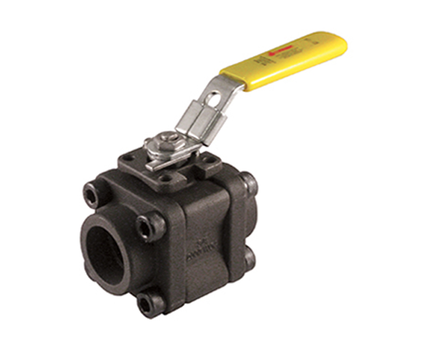1/2 - 2 in. Standard Port, 3 Piece 4 Bolt Enclosed, Socket Weld Connection, 2000 WOG, Stainless Steel Ball and Stem