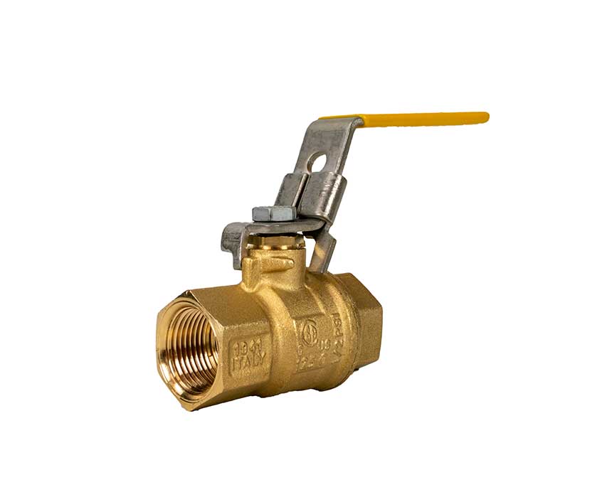 1-1/4 - 2 in. Full Port, 2 Piece, Threaded Connection, 600 WOG, with Stainless Steel Latch Lock Handle