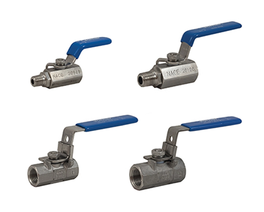 Full Port, 1 Piece/2 Piece, Threaded Connection, Mini Valves, 1000 WOG, Stainless Steel Ball and Stem