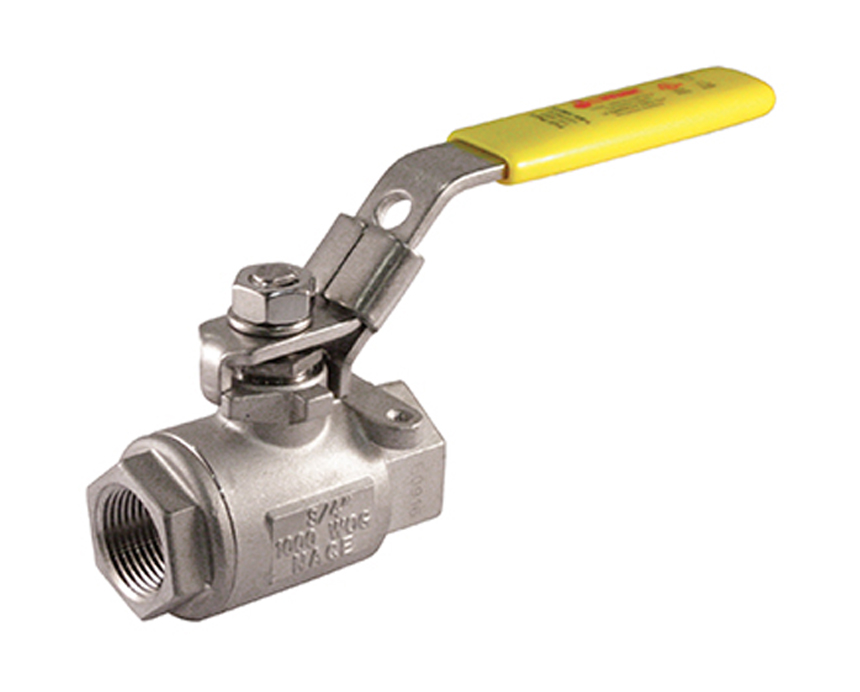 3/4 - 2 in. Full Port, 2 Piece, Threaded Connection, 1000 WOG, Stainless Steel Ball and Stem