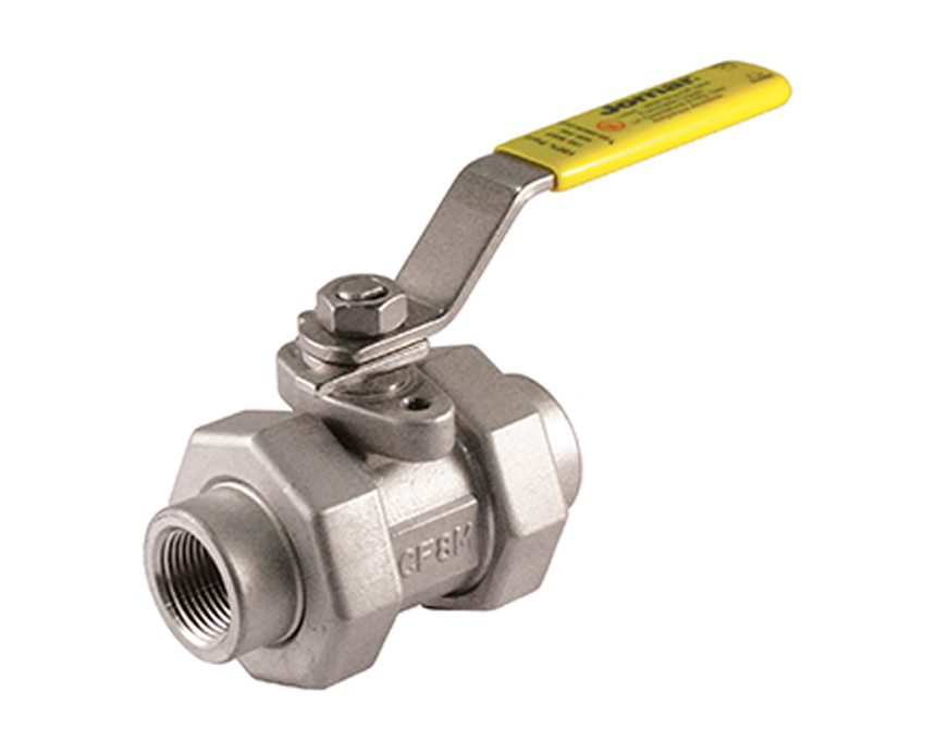 1/2 - 2 in. Full Port, 5 Piece, Double Union End, Threaded Connection, 3000 WOG, Stainless Steel Ball and Stem