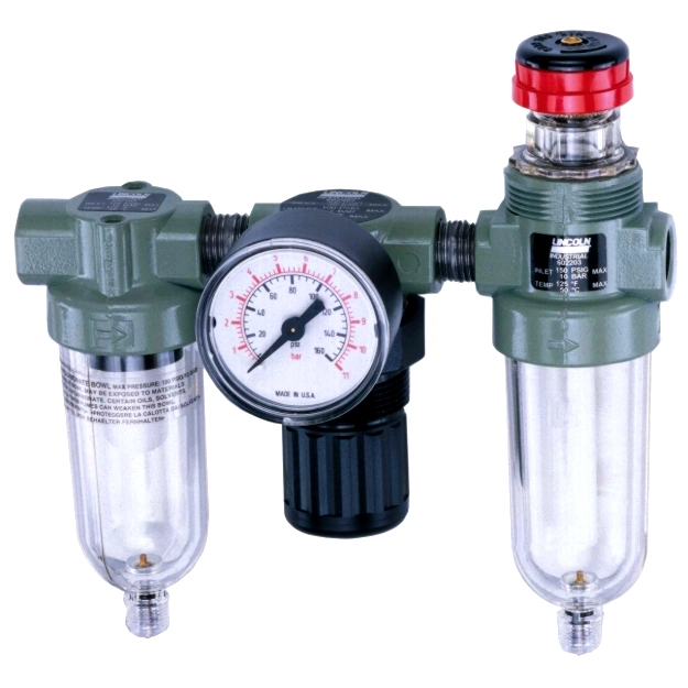 1/4 in. Miniature Filter-regulator with Gauge-lubricator