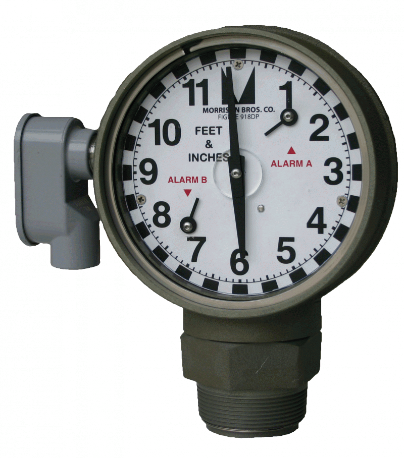 Morrison Brothers 918DP Series Dual Point Clock Gauge