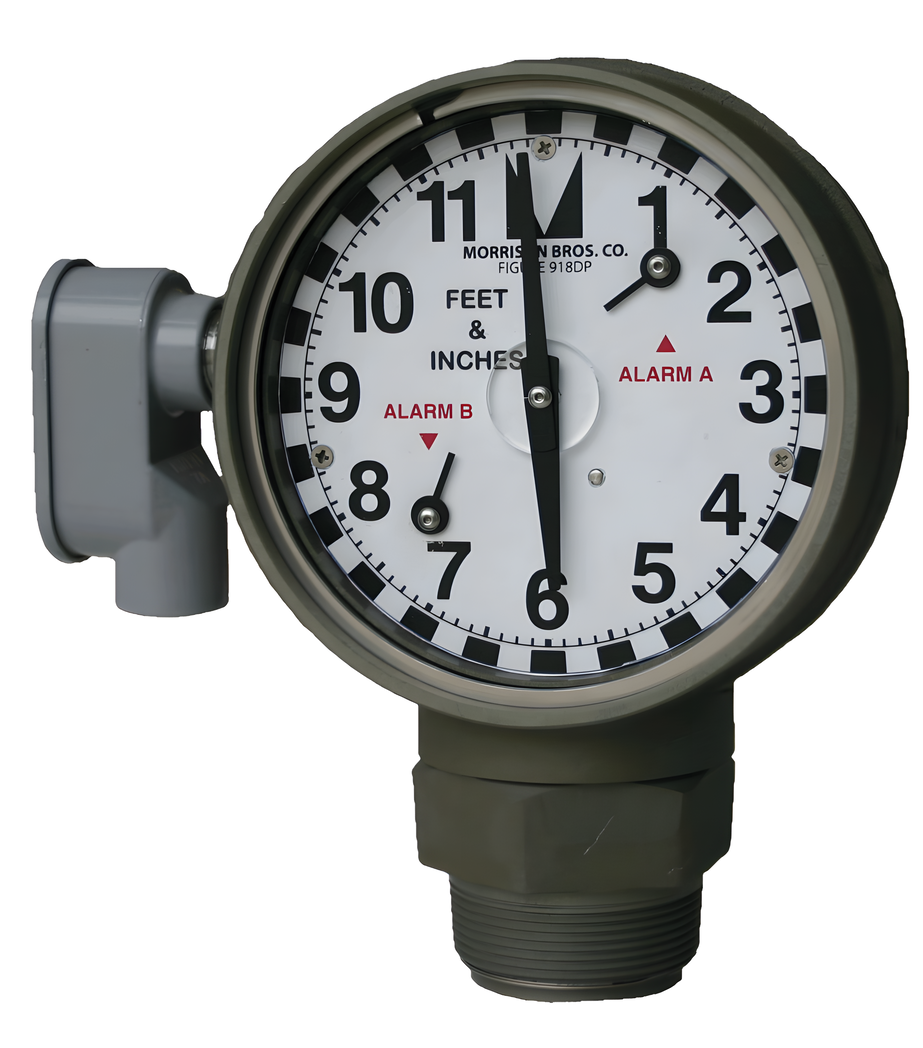 Morrison Brothers - 918DPF0000AGEVR - Dual Point Clock Gauge
