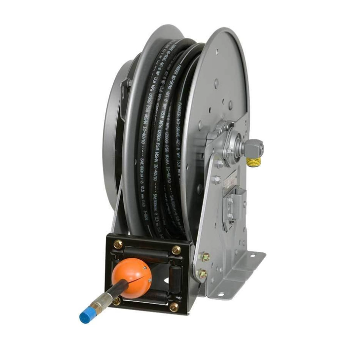 Spring Rewind Hose Reel for Lubrication, Air, Water, Steam, Washdown