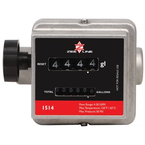 3/4 in. or 1 in. NPT, Liters or Gallons