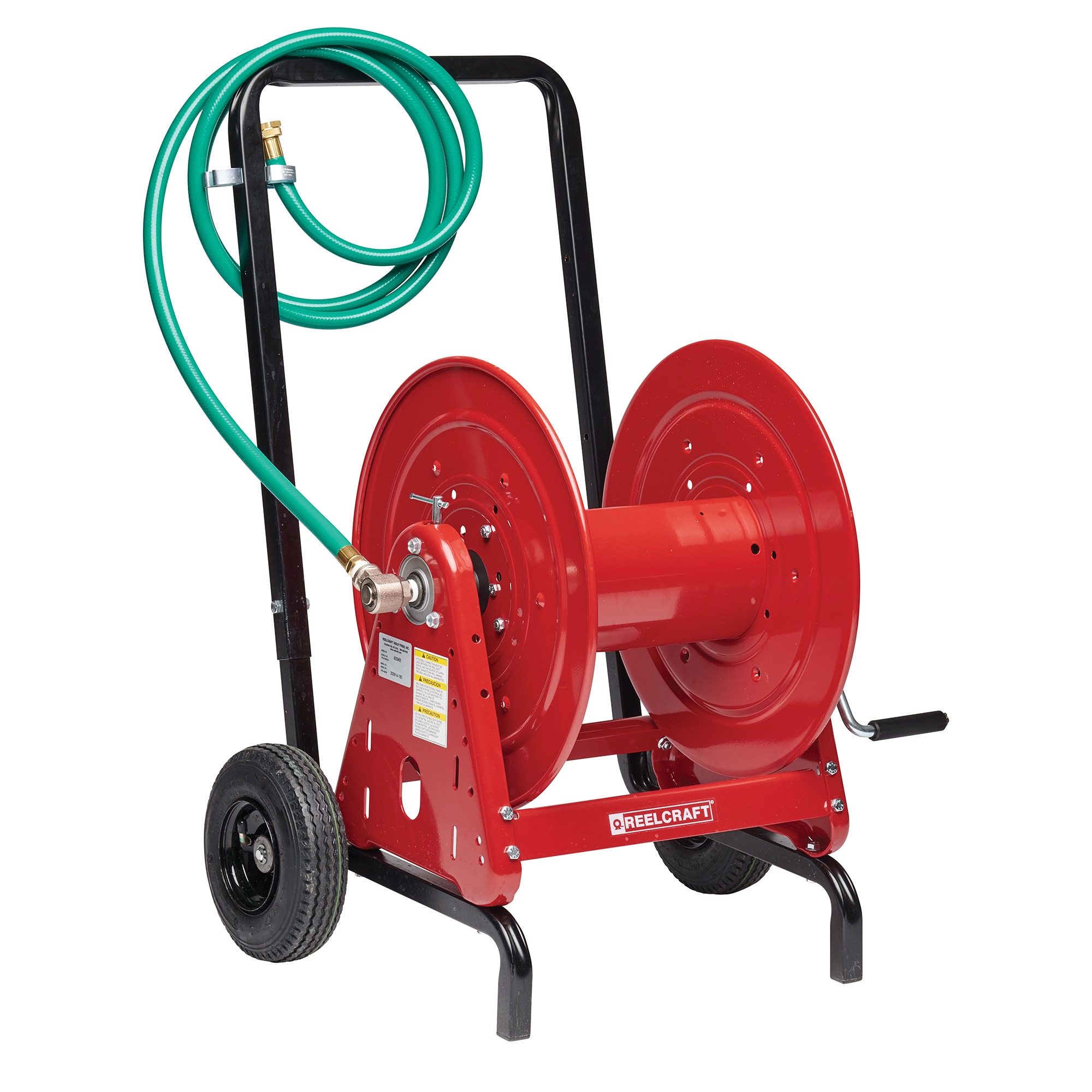 1 in. NPT Inlet(F)/Outlet(M), without Hose, 100 ft. Hose Capacity, 300 psi, 1 in. Hose I.D.