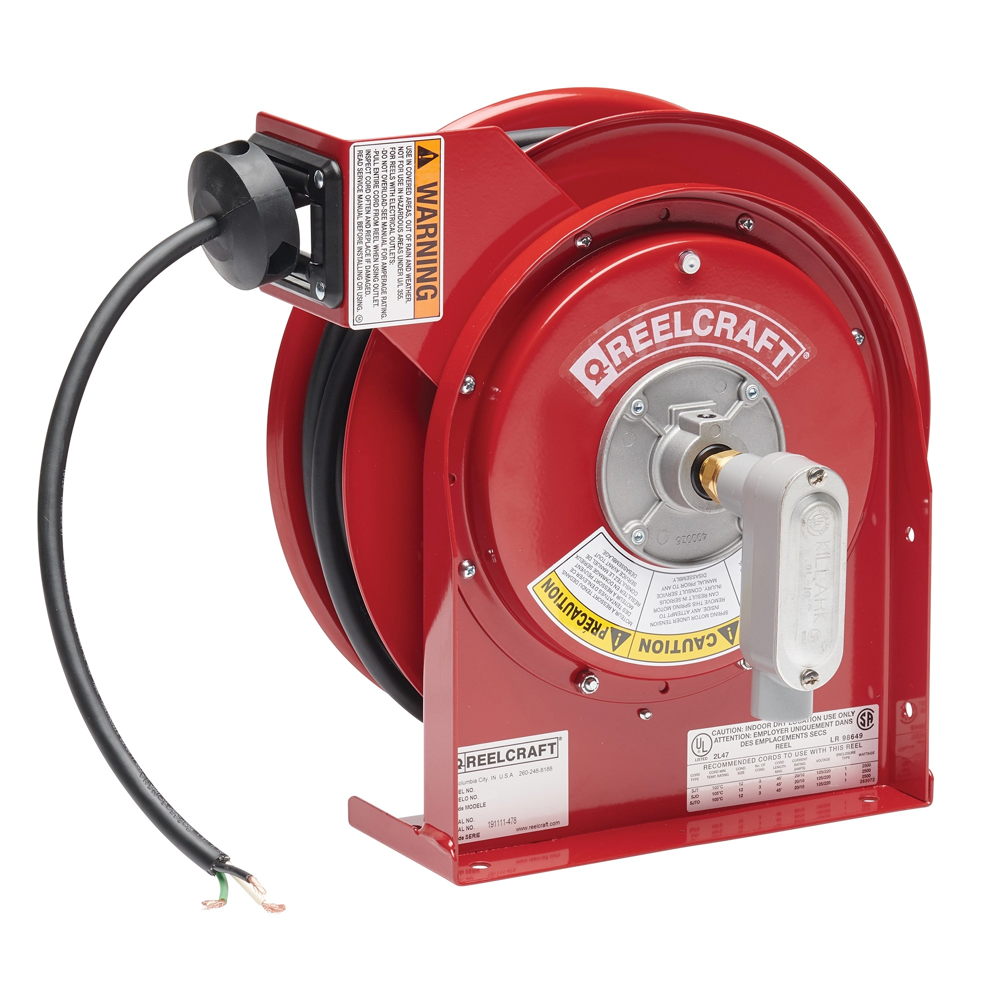 50 ft. Cable, Flying Leads, 13 Amps, 16 AWG/3 Conductor