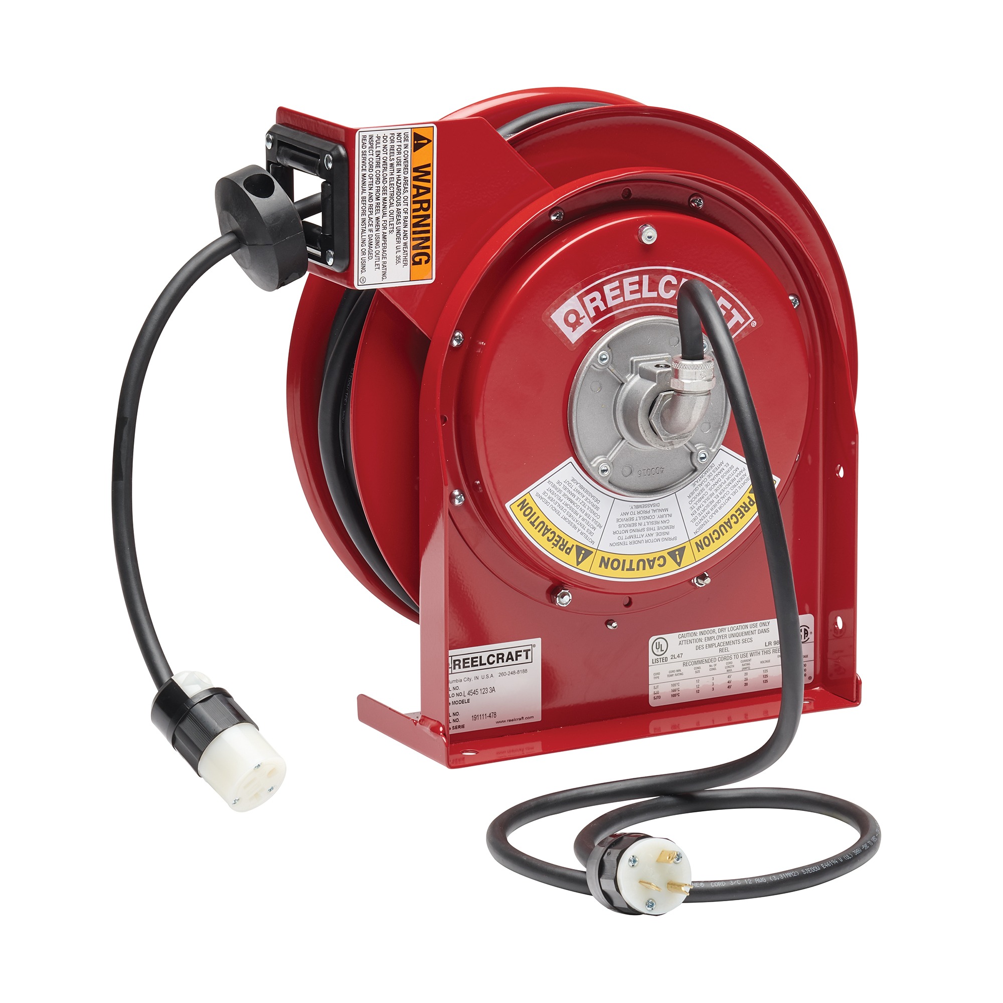 25 ft. Cable, Single Receptacle, 20 Amps, 12 AWG/3 Conductor