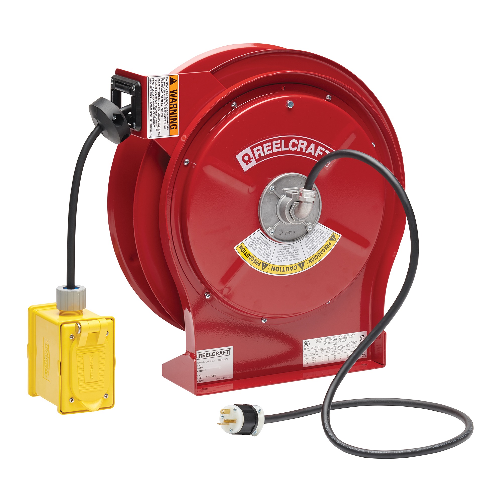 50 ft. Cable, Duplex Outlet Box, 20 Amps, 12 AWG/3 Conductor