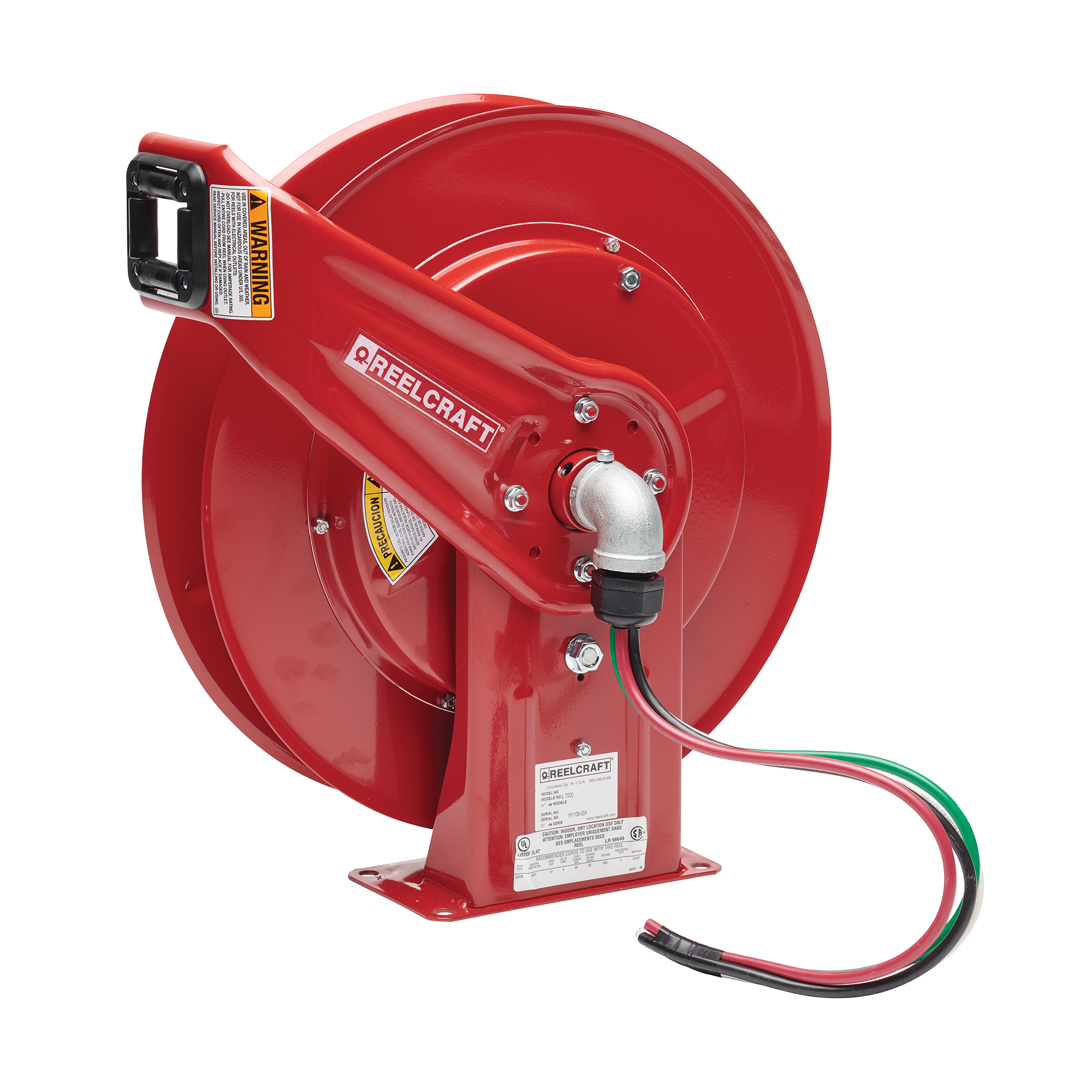 without Cable, 35 ft. Cable Capacity, 45 Amps, 6 AWG/4 Conductor