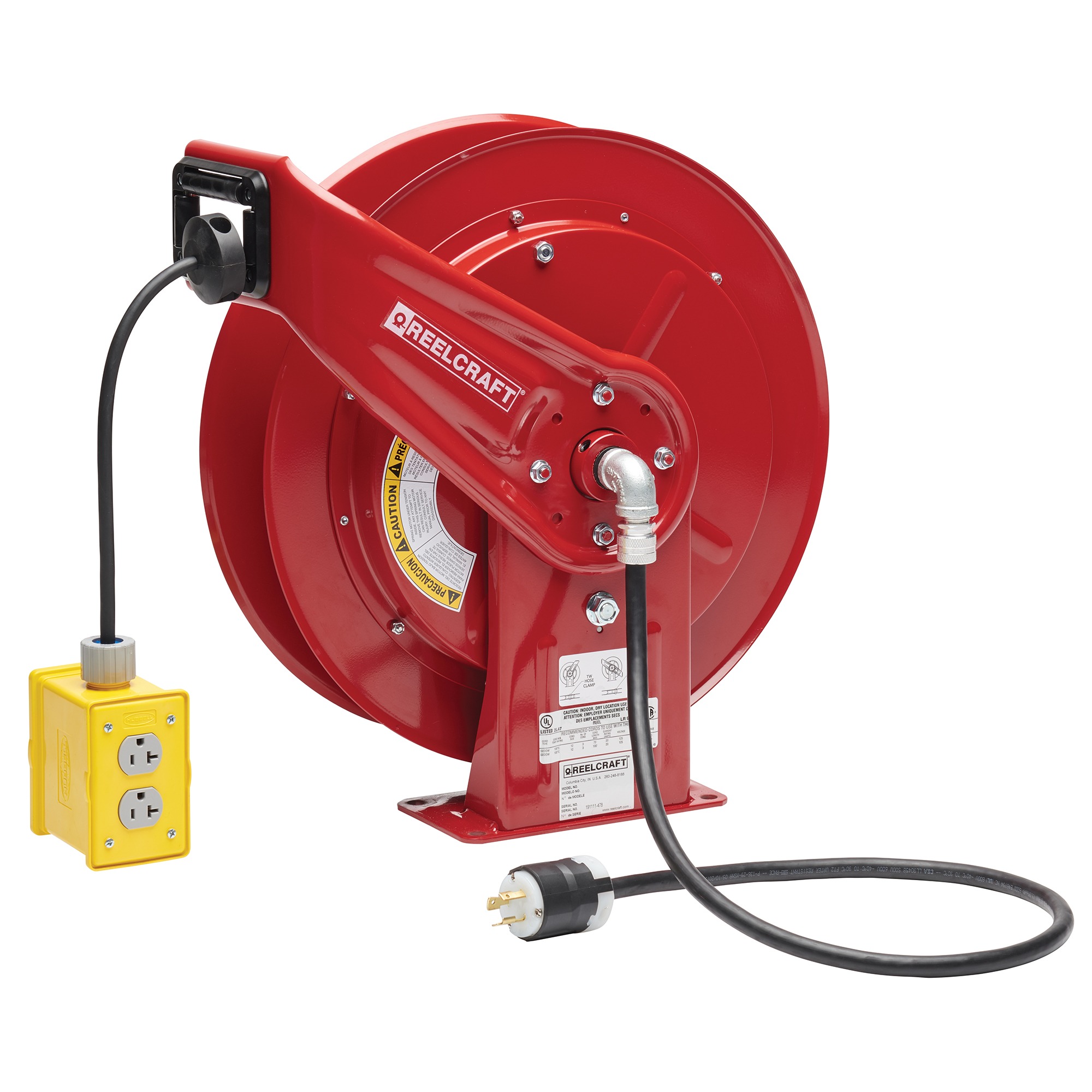 100 ft. Cable, Quad Outlet Box, 20 Amps, 12 AWG/3 Conductor