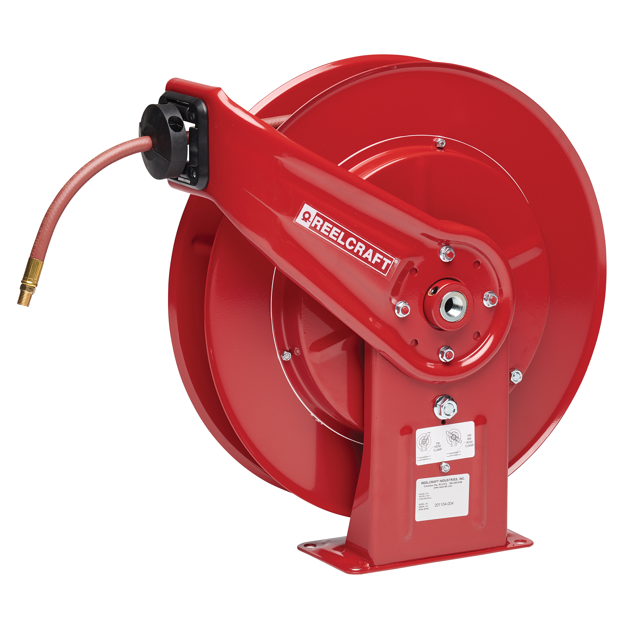 1/2 in. NPT Inlet(F)/Outlet(F), without Hose, 50 ft. Hose Capacity, 500 psi, 1/2 in. Hose I.D.