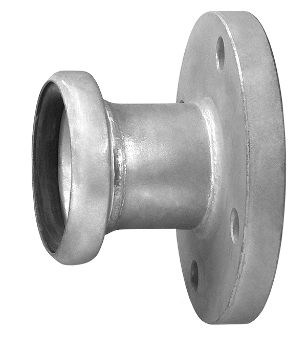 6 in. Zinc Plated Steel Male Threaded Male x Female