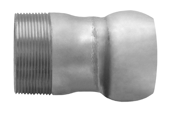 8 in. Zinc Plated Steel Male Threaded Male
