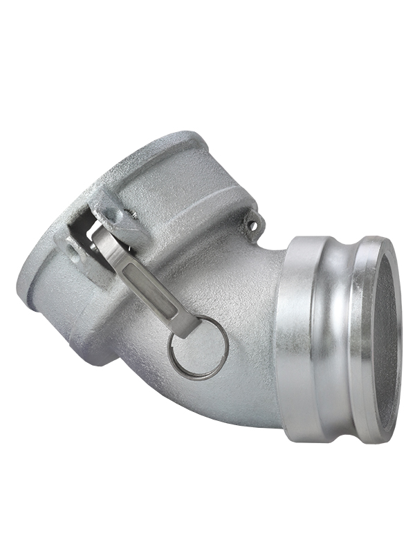 4 in. Iron Type DA Female Coupler x Male Adapter 45 Degree Elbow