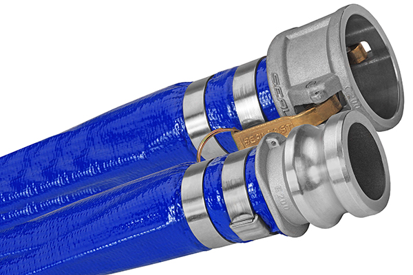 4in. x 50 ft. PVC Blue Discharge with AL 400S