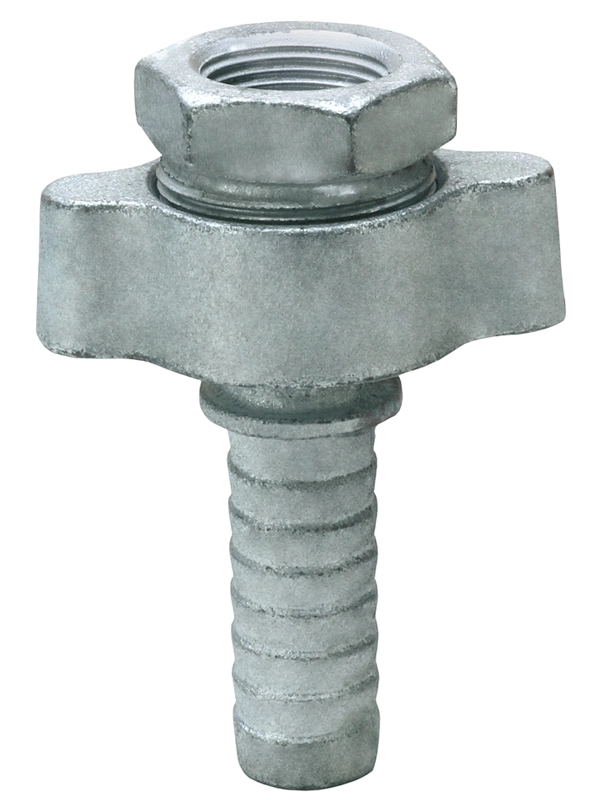 4 in. Hose Stem with Wing Nut and Female Spud Ground Joint