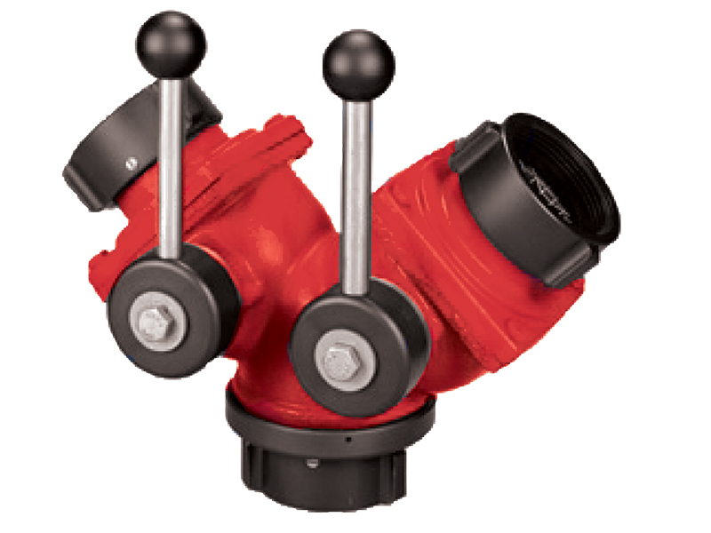 2 1/2 in. Female NST Swivel Inlets x 2 1/2 in. Male NST Outlet, 200 PSI