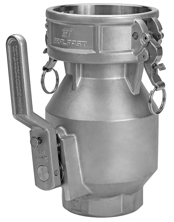 1-1/2 to 3 in. Size 316 Stainless Steel PTFE Coupler x Female NPT