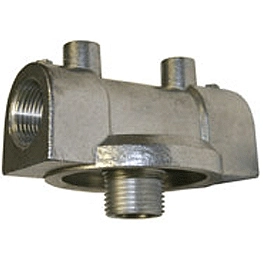 Aluminum Filter Head Adapter, 3/4 in. NPT, 1 in. - 12 UNF
