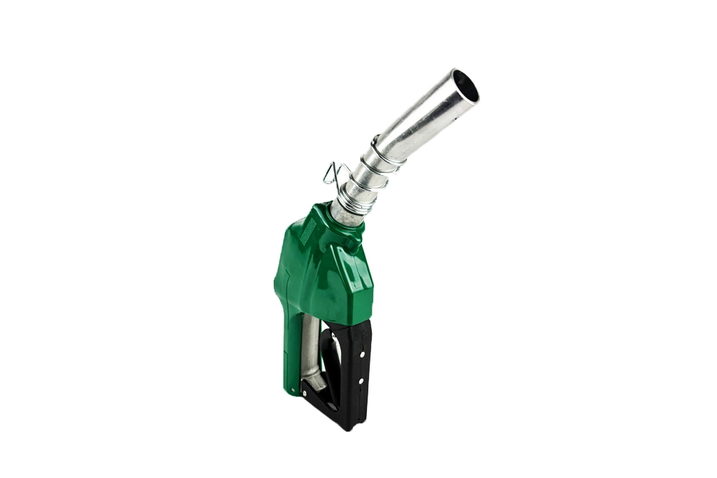  1 in. Automatic Shut-Off Diesel Nozzle with Hook, Green 