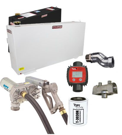 50 Gallon Steel Transfer Tank Combo