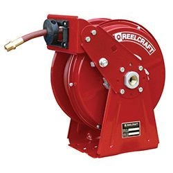 Heavy Duty Spring Rewind Hose Reel for Air, Water, Antifreeze, Coolant, Washer Fluid