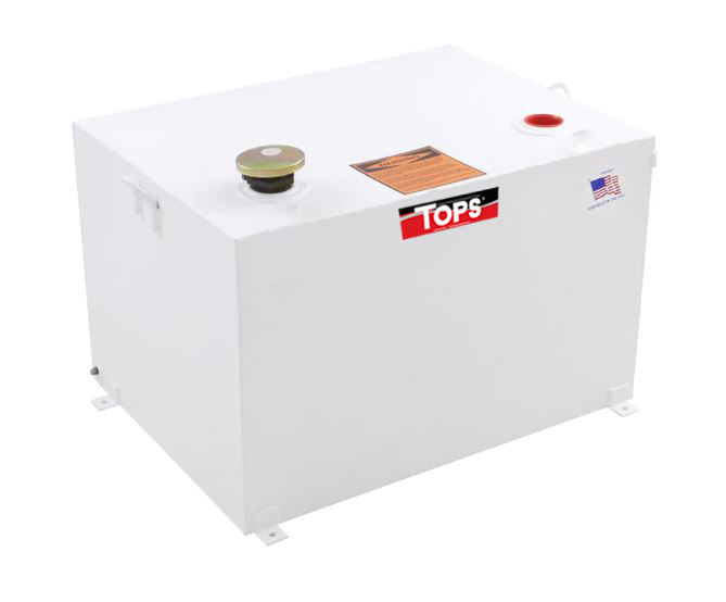 55 Gallon Rectangular Steel Liquid Storage Tank Image