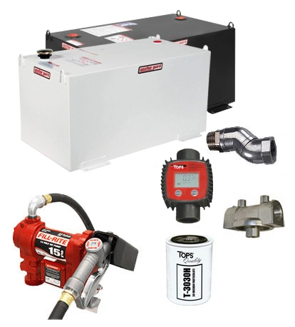 100 Gallon Steel Transfer Tank Combo Image